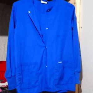 Landau blue scrub top